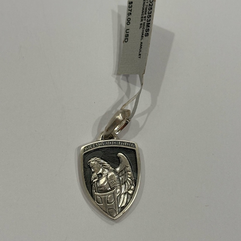 David Yurman St. Michael Amulet Silver Pendent